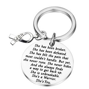 - Keychain She is Unbreakable She's A Warrior She's